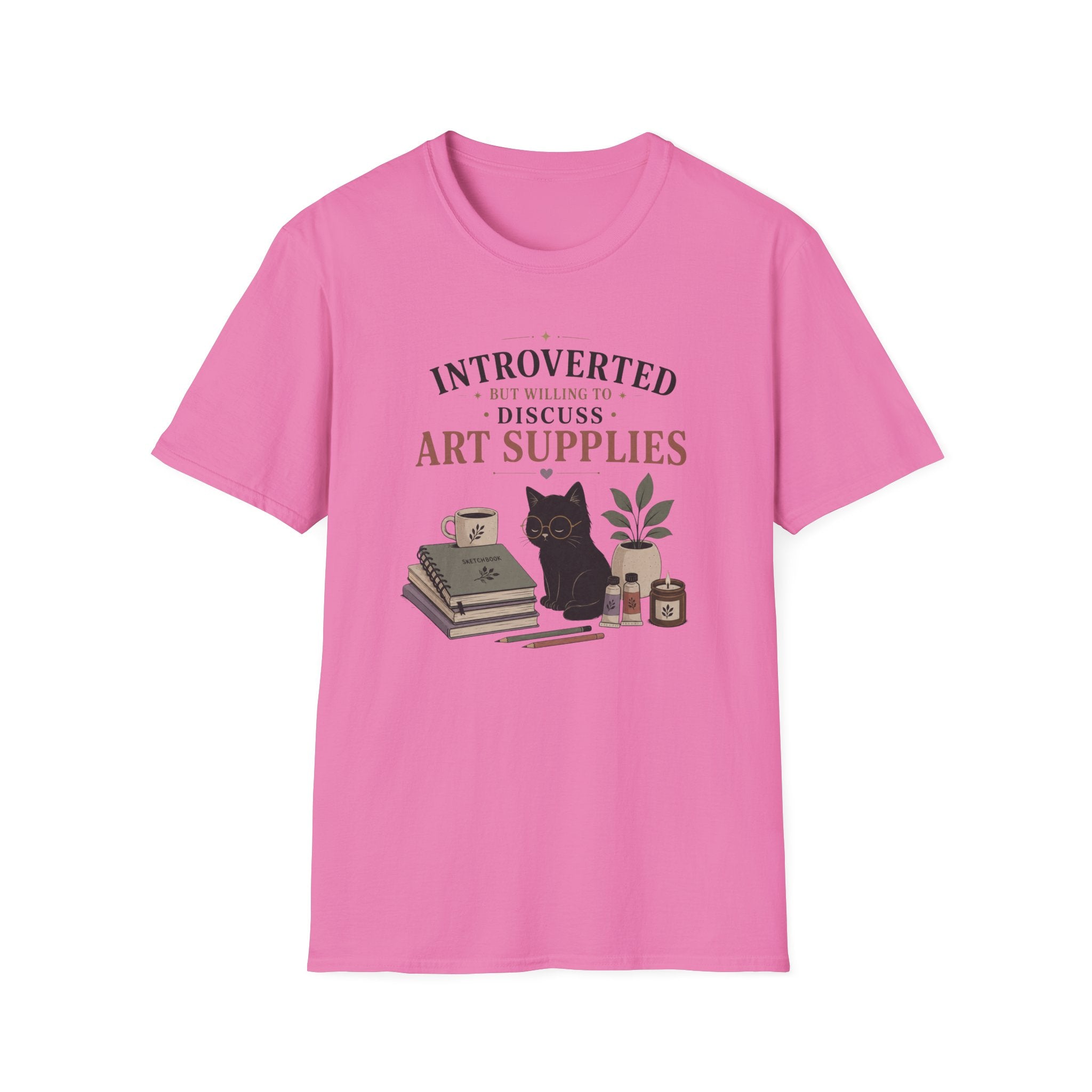Introverted But Willing To Discuss Art Supplies T-Shirt