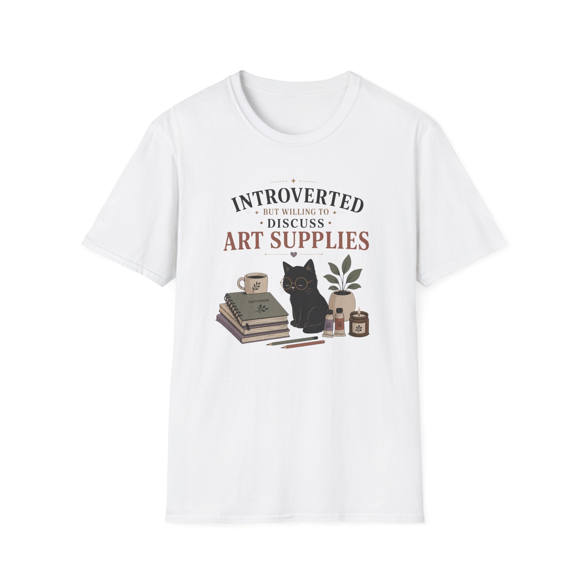 Introverted But Willing To Discuss Art Supplies T-Shirt