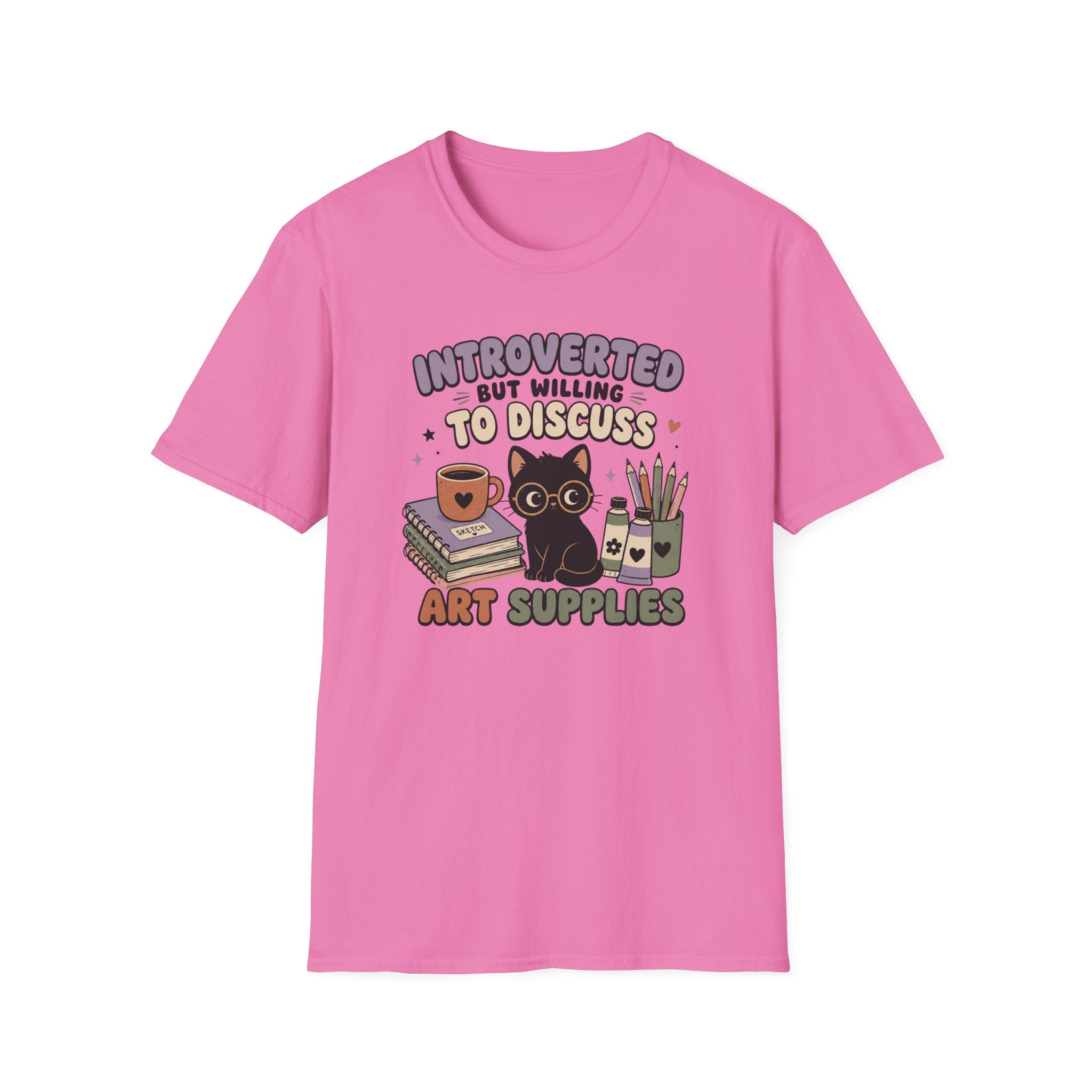 Introverted But Willing To Discuss Art Supplies T-Shirt