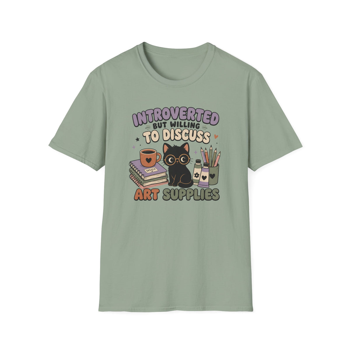 Introverted But Willing To Discuss Art Supplies T-Shirt