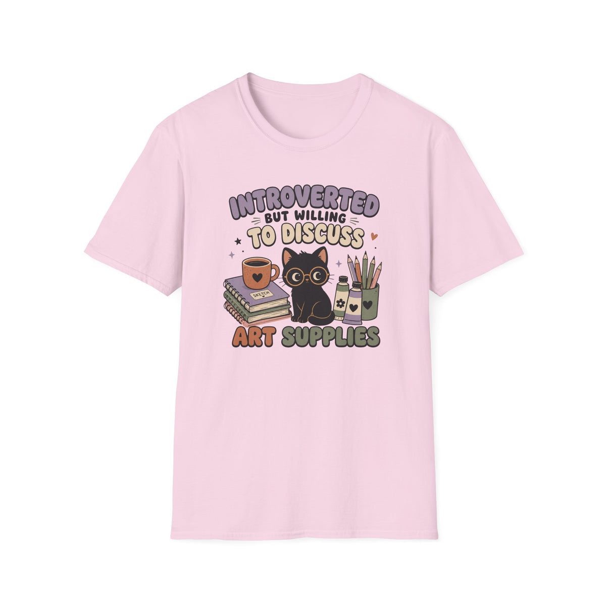 Introverted But Willing To Discuss Art Supplies T-Shirt