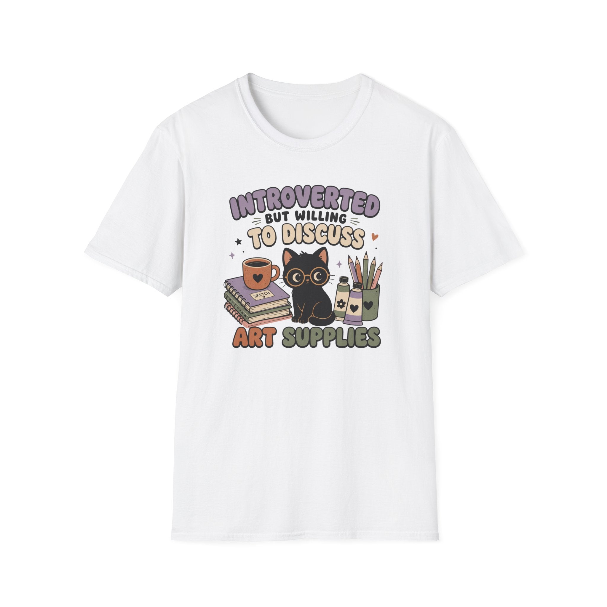 Introverted But Willing To Discuss Art Supplies T-Shirt